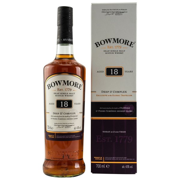 Bowmore 18 years old Deep & Complex 43%  0,7