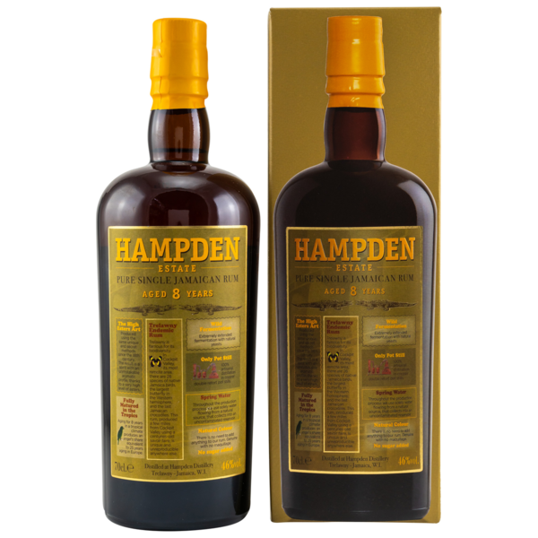 Hampden Estate 8 y.o. Pure Single Jamaican Rum 46% 0,7