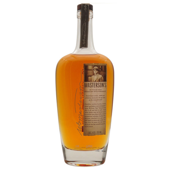 Masterson`s Straight Rye Whiskey 43%  0,7