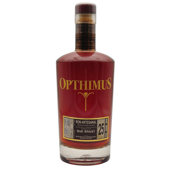 Opthimus 25 Anos Dom.Rep. Whisky Finish 43%  0,7