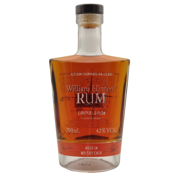 William Hinton Rum Lim. Ed. 6y.o. Whisky Cask 42%  0,7